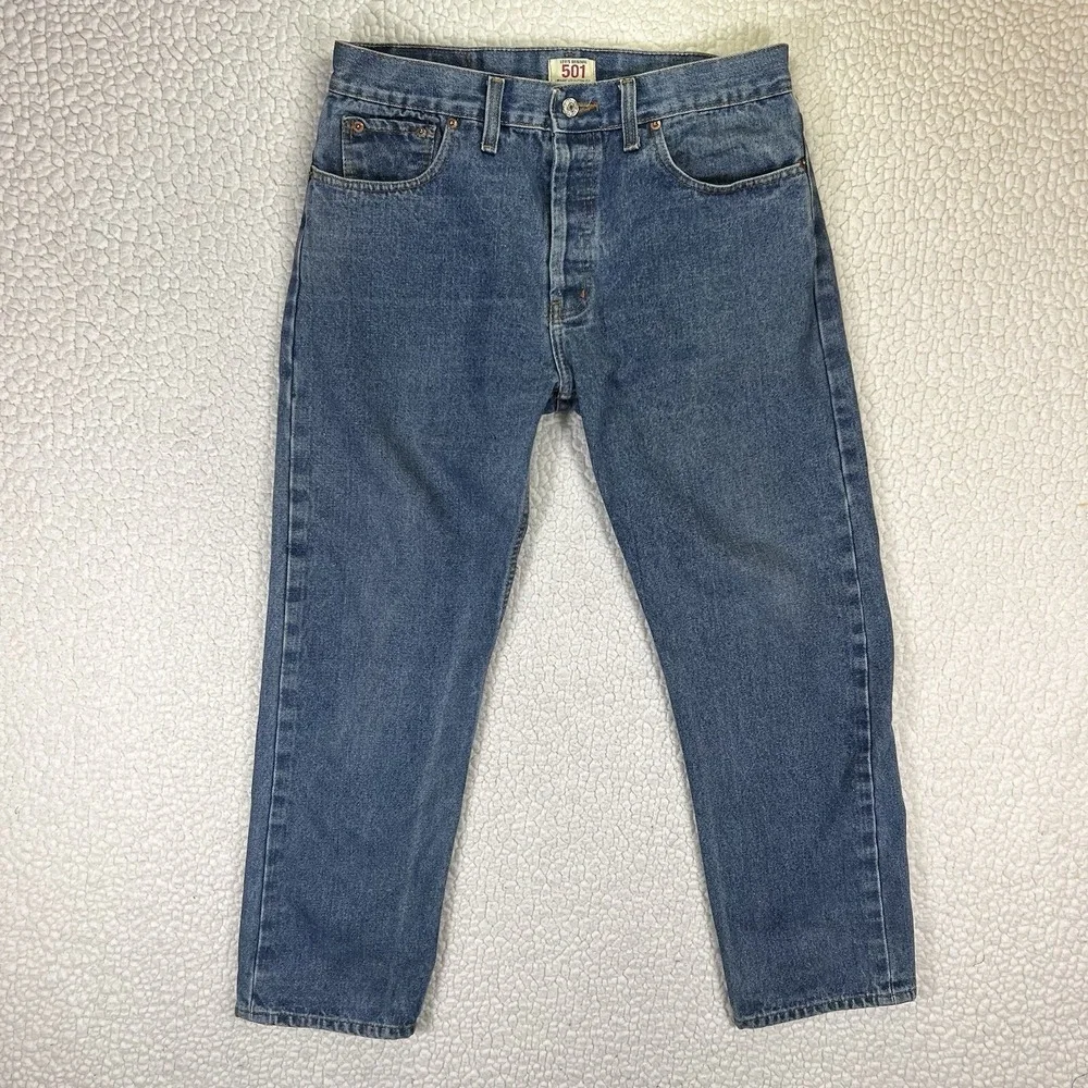 Levi's 501 Straight Jeans‎ Men's 36x30 (Actual 34x29) Streetwear Grunge Casual
